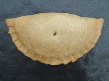Pasty made using the crimping tool