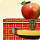 lunchbox with apple on top