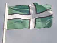 Click to see the Devon flag flying